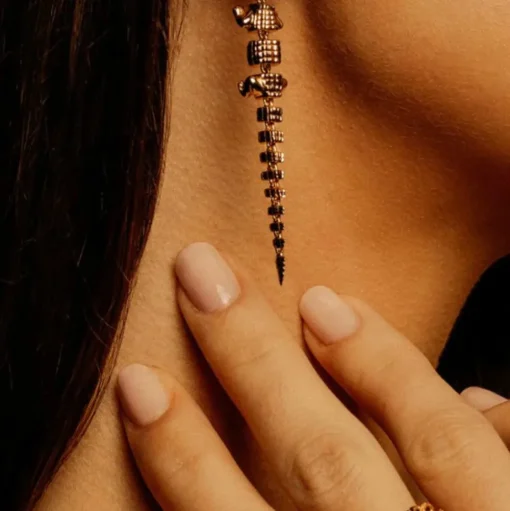 Alligator Vertebrae Earring