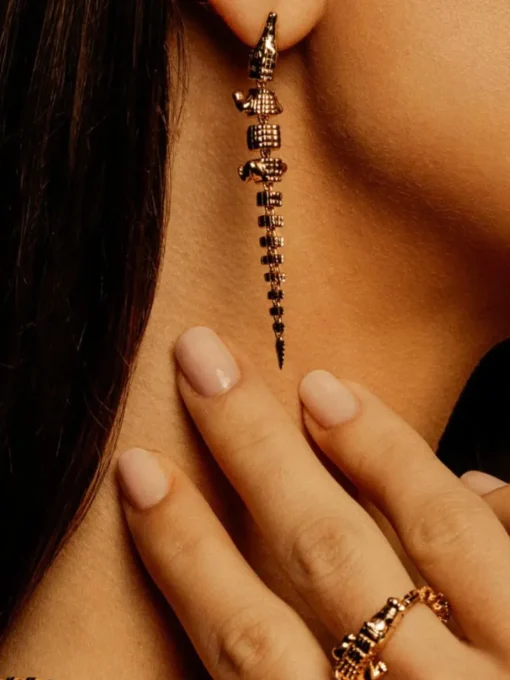 Alligator Vertebrae Earring