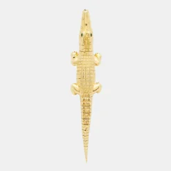 Alligator Yellow Gold Bite Ear