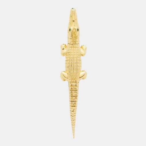Alligator Yellow Gold Bite Ear