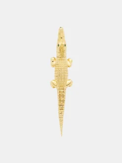 Alligator Yellow Gold Bite Ear