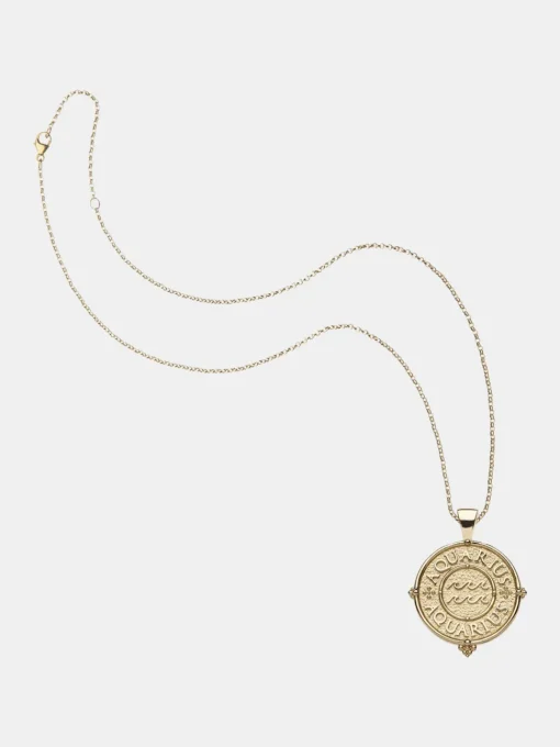 Aquarius Zodiac Pendant