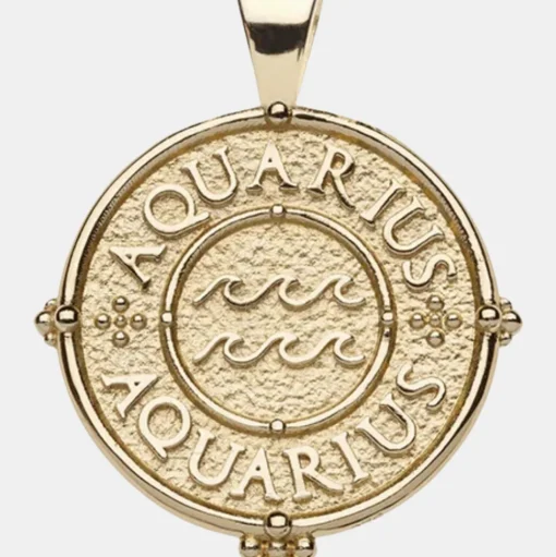 Aquarius Zodiac Pendant