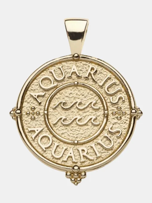 Aquarius Zodiac Pendant