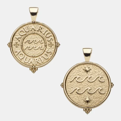 Aquarius Zodiac Pendant