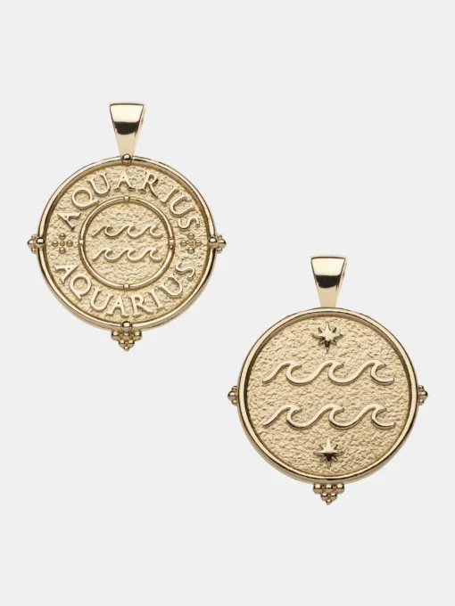 Aquarius Zodiac Pendant