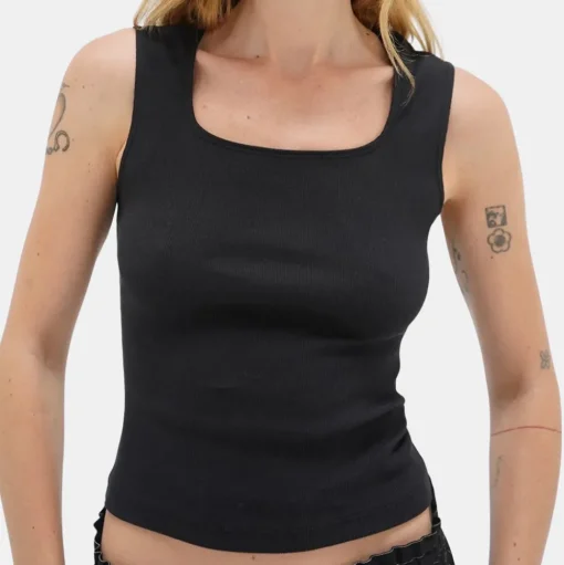 Ballet Cotton Rib Scoop Tank