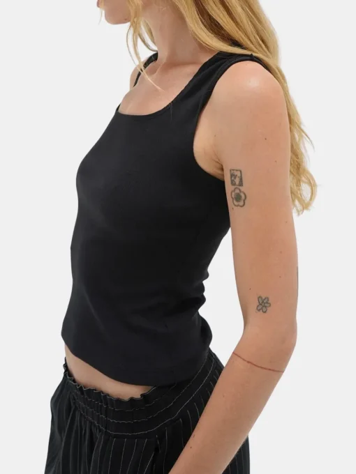 Ballet Cotton Rib Scoop Tank