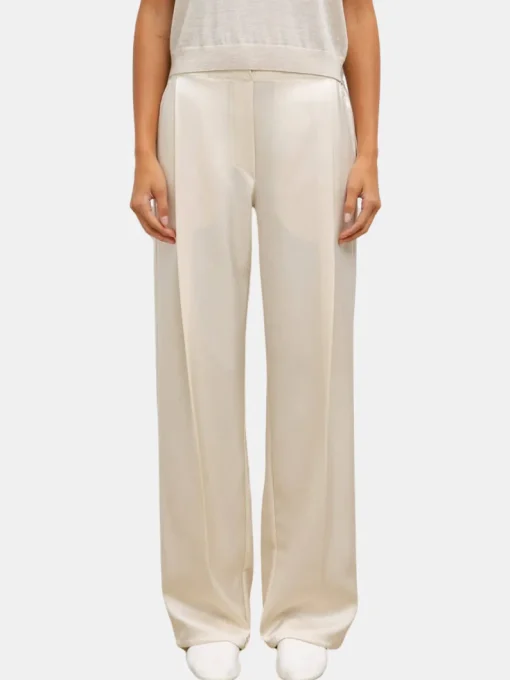 Barb Pleated High Waist Pant