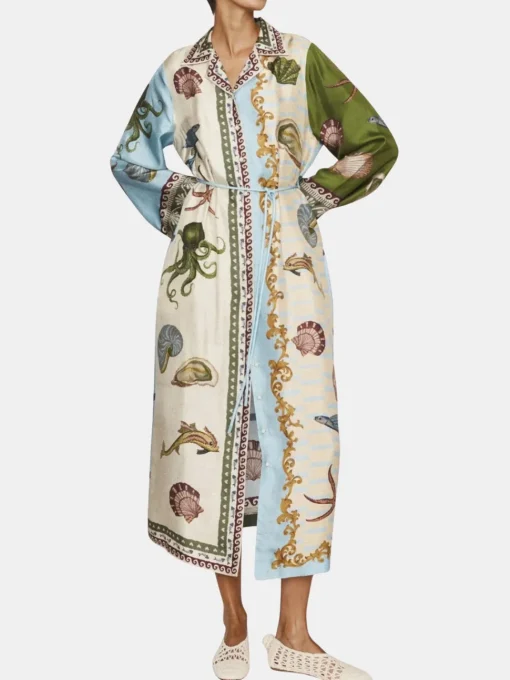 Bath House Silk Shirtdress