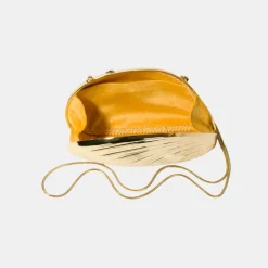 Bridget Metal Oyster Shell Clutch