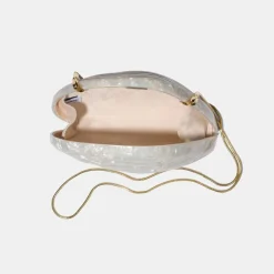 Bridget Pearl Oyster Clutch
