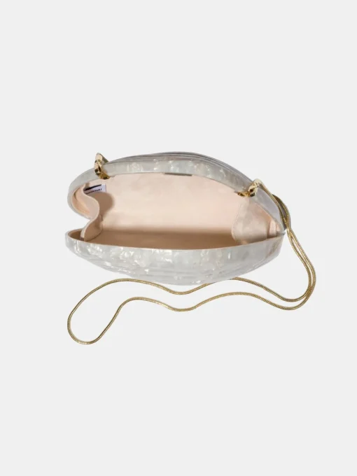 Bridget Pearl Oyster Clutch