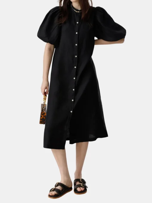 Bubble Linen Dress