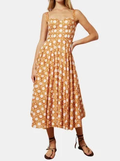 Cannage Midi Dress