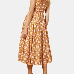 Cannage Midi Dress