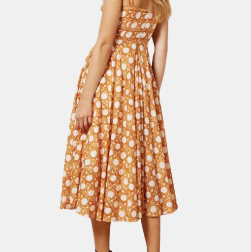 Cannage Midi Dress