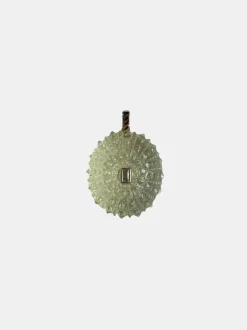 Carved Sea Urchin with Baguette Diamond