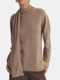 Cashmere Asymmetrical Turtleneck