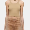 Cropped Ribbed Tank