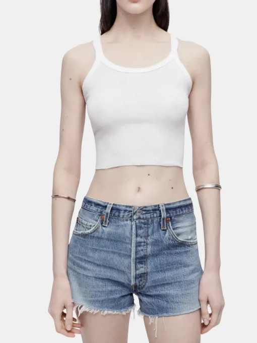 Cropped Ribbed Tank