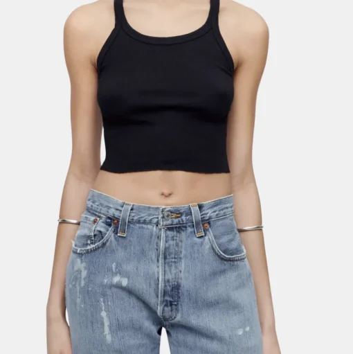 Cropped Ribbed Tank