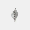 Crystal Quartz Shell with Sapphires