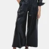 Culotte Metallic Linen Pant