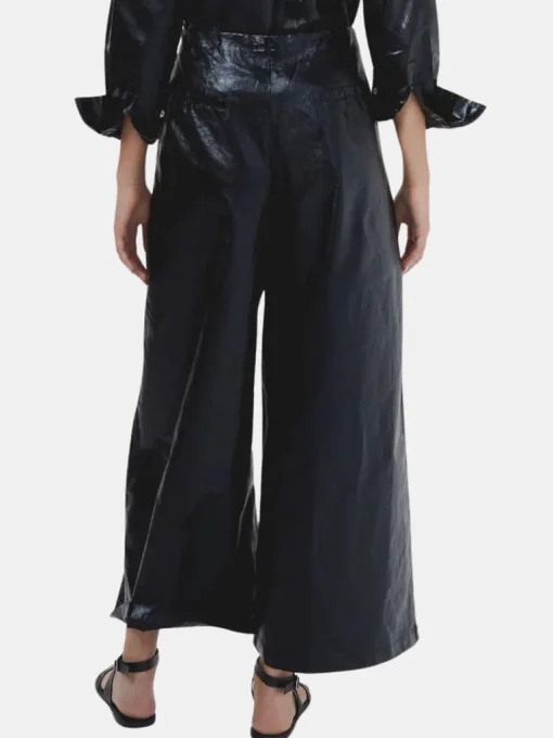 Culotte Metallic Linen Pant