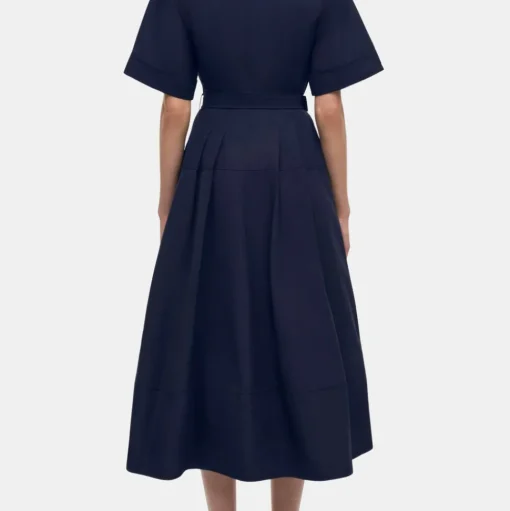 Deanna S/S Belted Midi Dress