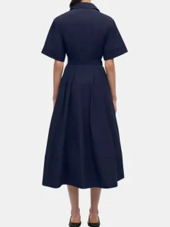 Deanna S/S Belted Midi Dress