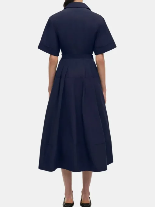 Deanna S/S Belted Midi Dress
