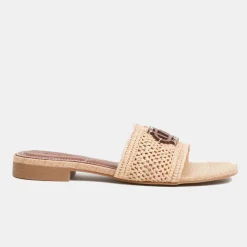 Delphi Raffia Flat Sandal