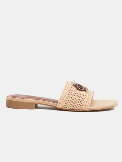 Delphi Raffia Flat Sandal