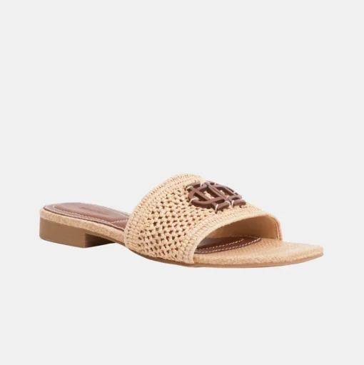 Delphi Raffia Flat Sandal