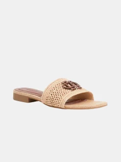 Delphi Raffia Flat Sandal