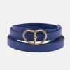 Double Wrap Georgia Belt In Azure