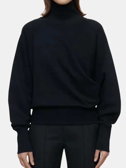 Draped Turtleneck
