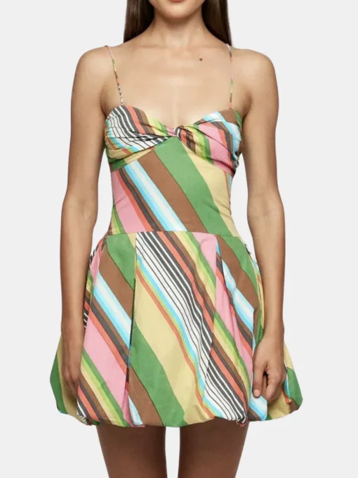 Fitted Balloon Mini Dress