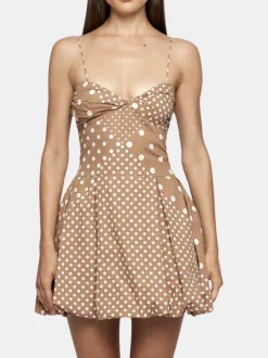 Fitted Balloon Mini Dress