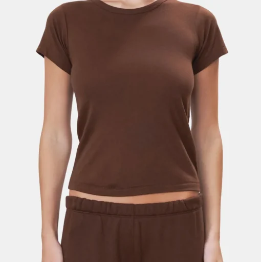 Fitted Crewneck Short Sleeve T