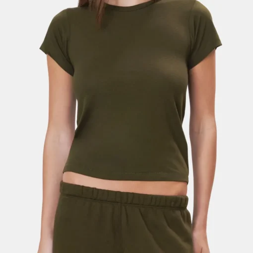 Fitted Crewneck Short Sleeve T