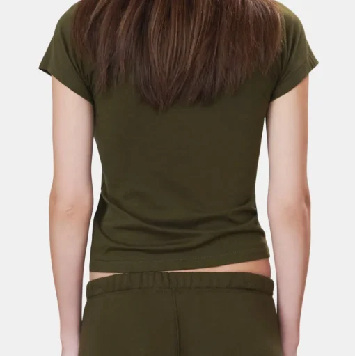 Fitted Crewneck Short Sleeve T