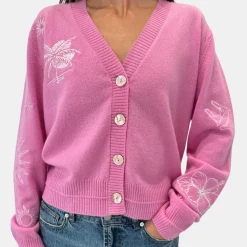 Flo Tattoo Embroidered Cardigan