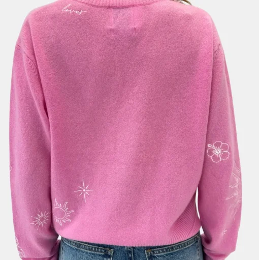 Flo Tattoo Embroidered Cardigan
