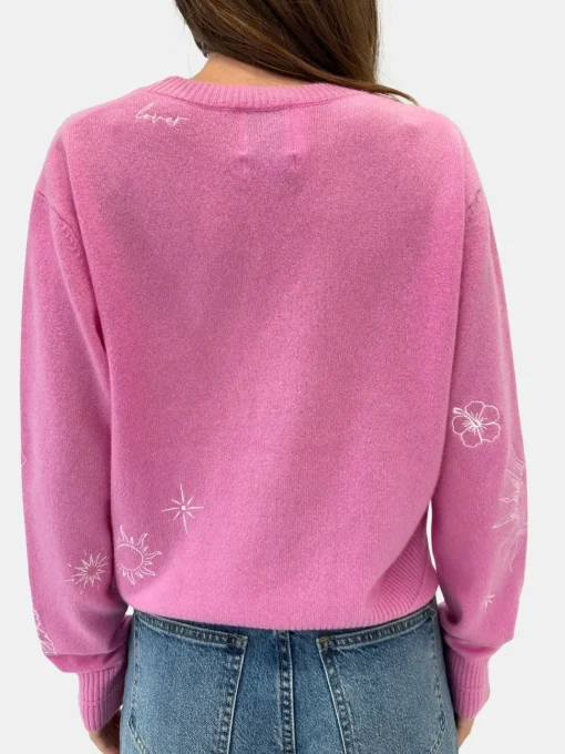 Flo Tattoo Embroidered Cardigan