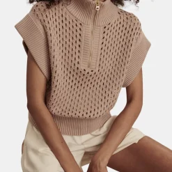 Gaines Half Zip Knit Top