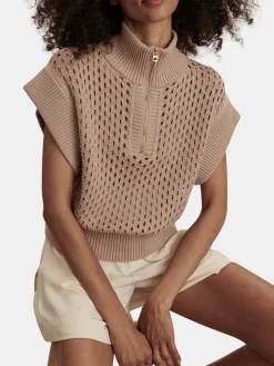 Gaines Half Zip Knit Top