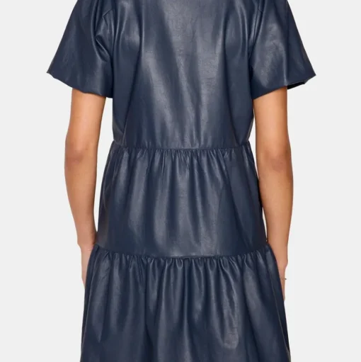 Havana Vegan Leather Mini Dress