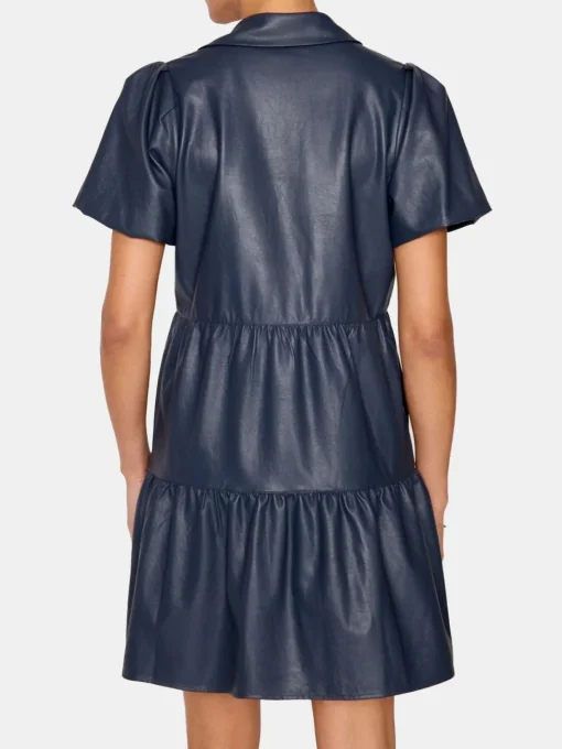 Havana Vegan Leather Mini Dress
